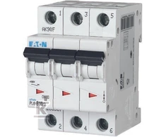 Eaton Grandinės pertraukiklis 3P B 10A 6kA AC PL6-B10/3 286587