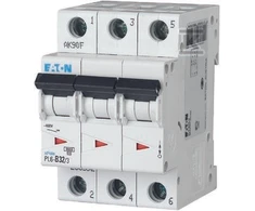 Eaton Grandinės pertraukiklis 3P C 32A 6kA AC PL6-C32/3 286604