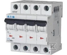 Eaton Grandinės pertraukiklis 4P C 63A 6kA AC PL6-C63/4 166532