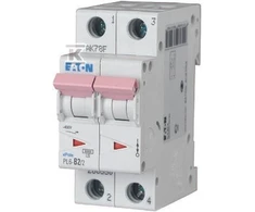 Eaton Grandinės pertraukiklis 2P D 16A 6kA AC PL6-D16/2 286579
