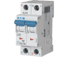 Eaton PL7-C20/2-DC VIRŠSROVĖS PERTRAUKIS 10KA DC