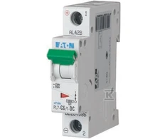 Eaton Grandinės pertraukiklis 1P C 6A 10kA DC PL7-C6/1-DC 264886