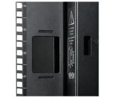 Spinta Eaton Tripp Lite Series 42U Rack Enclosure Server Cabinet Door &amp; Sides w/Acrylic Window - Spinta jungiama į tinklą - Juoda - 61 cm - su priekinėmis durimis su pleksiklastu, ventiliuojamos galinės durys, šoniniai skydai (SR42UBG)