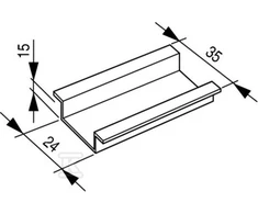 Eaton TS35x15mm 2m - 050657