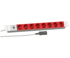 EFB Elektronik 691698K rozgałęziacz 2 m 8 x gniazdo jungiama į tinklą Raudona, Baltas