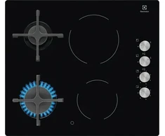Electrolux EGE6172NOK Juoda Įmontuojama 60 cm Kombi 4 zonos