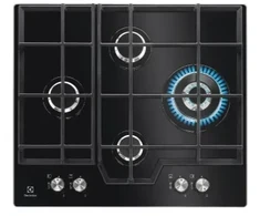 Electrolux KGG6456K Juoda Įmontuojama 59 cm Dujos 4 zonos