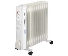 Elektrinis alyvos radiatorius Extralink NY-25W1 2500W, 11 briaunų