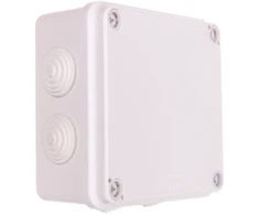 Elektro Plast 28.131 Ant paviršiaus montuojama hermetiška dėžutė 108x108x56mm IP44 balta PH-1A.3B 28.131