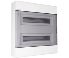 Elektro Plast 2.88 Modulinė įleidžiama skirstomoji įranga 2x18 IP40 SRp-36/2 (N+PE) IK07 skaidrios durys 2.88
