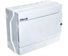Elektro Plast 36.14 Modulinis hermetinis skirstomasis skydas (500V AC, 1000V DC) 1x12 paviršinis IP65 RH-12/ZB (su užraktu) 36.14