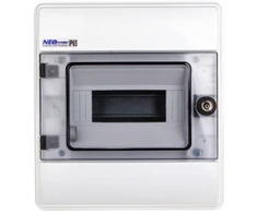 Elektro-Plast Moduliniai skirstomieji įrenginiai 1x8, įleidžiami, IP65. RHp-8/Z su užraktu (36.809)