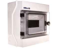 Elektro-Plast 1x8 modulinis hermetiškas skirstomasis skydelis su IP65 RH- 8 / Z dangteliu (36.9)