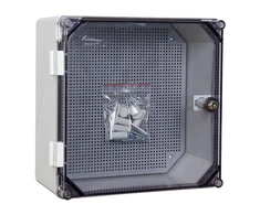 Elektro Plast 43.00 Korpusas 300x300x166mm su montavimo plokšte, skaidrus UNIbox Uni-0/T43.00