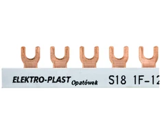 Elektro-Plast Jungiamasis geležinkelis 1P 63A 12mm2 šakutė 18 mod. 1F S18 1F- 10 (45.308)