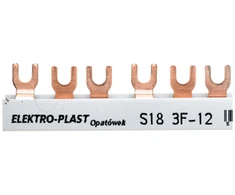 Elektro Plast 45.388 Prijungimo šyna 3P 63A 12mm2 šakutė (18mod.) 3F S18 3F-10 45.388