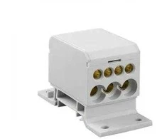 Elektro Plast 48.14 paskirstymo blokas 2x4-50mm²/3x2.5-25mm²/4x2.5-16mm² rutulinis plokščias ir ant bėgelio montuojamas TH DB1-S 48.14