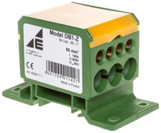 Elektro-Plast Pasiskirstymo blokas 2x4-50mm2 + 3x2.5-25mm2 + 4x2.5-16mm2 gelsvai žalios spalvos DB1-Z (48.17)