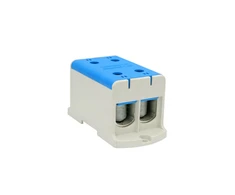 Elektro Plast 48.224 Paskirstymo atšakos blokas 2x1 polių AL/CU 35-240mm2 mėlynas plokščias ir bėginis montavimas WLZ35/2x240/n 48.224