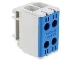 Elektro Plast 48.250 Paskirstymo blokas-šakos 2x1 polių AL/CU 2.5-50mm2 mėlynas plokščias montavimas ir TH bėgis WLZ35/2x50/n 48.250