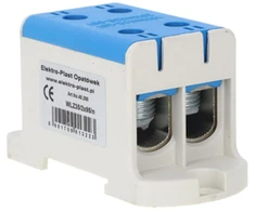 Elektro Plast 48.295 Paskirstymo blokas-šakos 2x1 polių AL/CU 16-95mm2 mėlynas plokščias montavimas ir TH bėgis WLZ35/2x95/n 48.295