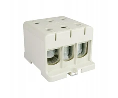 Elektro Plast 48.3151 3 polių paskirstymo-šakos blokas AL/CU 3x150mm2 pilkas plokščias montavimas ir TH bėgelis WLZ35/3x150/s 48.3151