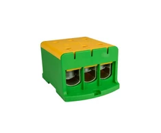 Elektro Plast 48.3242 3 polių paskirstymo-šakos blokas AL/CU 3x240mm2 žalias plokščias montavimas ir TH bėgelis WLZ35/3x240/su 48.3242