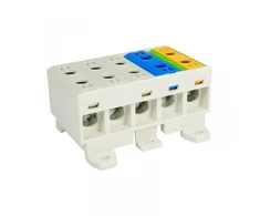 Elektro Plast 48.35535 Paskirstymo blokas-šakos 5x3 polių AL/CU 5x35mm2 plokščias montavimas ir TH bėgis WLZ35/5x35/sssnz 48.35535