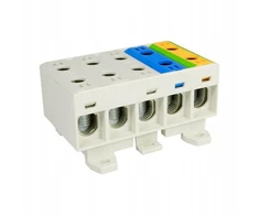 Elektro Plast 48.35550 Paskirstymo blokas-šakos 5x3 polių AL/CU 5x50mm2 plokščias montavimas ir TH bėgis WLZ35/5x50/sssnz 48.35550
