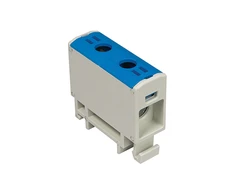 Elektro Plast 48.516 1 polių paskirstymo-šakos blokas AL/CU 2.5-16mm2 mėlyna plokščias montavimas ir TH bėgelis WLZ35P/16/n 48.516