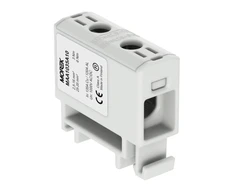 Elektro Plast 48.517 Paskirstymo-šakos blokas, 1 polių AL/CU 2,5-16 mm2 rutulinis, plokščias montavimas ir ant TH bėgio WLZ35P/16/s 48.517