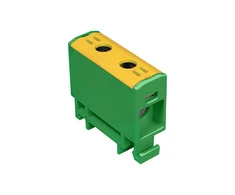 Elektro Plast 48.518 1 polių paskirstymo-šakos blokas AL/CU 2.5-16mm2 geltona ir-žalia plokščias montavimas ir TH bėgis WLZ35P/16/su 48.518