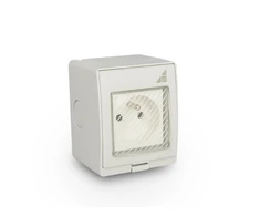Elektro-Plast Vieno paviršiaus montuojamas lizdas GPN IP55 AQUA55 55.19