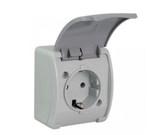 Elektro-Plast Vieno lizdo Koala Schuko n / t IP44 pelenai su grafito drožle (61.392)