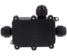 Elektro Plast 63.3 PI3P PG9-3P IP68 jungiamoji dėžutė, gnybtų blokas, užsukamas dangtelis, juodas 63.3