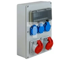Elektro-Plast Statybinis skirstomasis skydas RB-3232 IP44 1x32A/5P,1x32A/5P,3xGS 65.3232