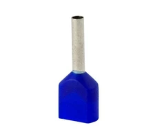 Elektro Plast 74.68 Izoliuota antgalis HI 2x1.0/10-ni mėlynas (100 vnt.) Al/Cu