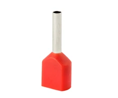 Elektro Plast 74.86 Izoliuota kabelio antgalis HI 2x0,5/8-raudona raudona (100 vnt.) Al/Cu