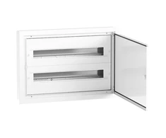 Elektro Plast 9.224 Modulinis paskirstymo skydas 2x24 įleidžiamas, IP54, DARP-48, aliuminio durys, baltos spalvos 9.224