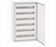 Elektro Plast 9.624 Modulinė skirstomoji plokštė 6x24 įleidžiama IP54 DARP-144 aliuminio durys balta 9.624