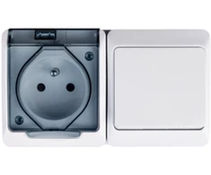 Elektro Plast Nasielsk Elektro-Plast Hermes Stair jungtis + IP44 GNT lizdas (0327- 11)