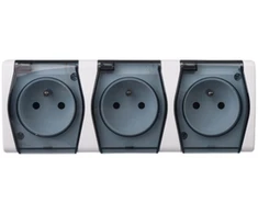 Elektro Plast Nasielsk 1023-01 Hermes2 Lizdas hermetinis trigubas su/u 16A IP44 balta 1023-01