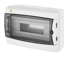 Elektro Plast Nasielsk 1603-01 Hermetiškas modulinis skirstomasis įrenginys 1x12, paviršinis IP65 GALANT PLUS RN 1/12 N+PE 1603-01