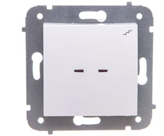 Elektro Plast Nasielsk 1725-10 CARLA Laiptų jungiklis su apšvietimu balta 1725-10