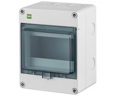 Elektro Plast Nasielsk 2203-01 Hermetiškas skirstomasis skydas HERMETICA RN 1x6 400V AC 1000V DC N gnybtas dūmų IP65 2203-01