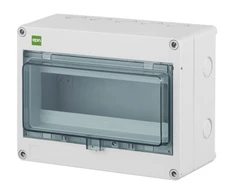 Elektro Plast Nasielsk 2204-01 Hermetinis skirstomasis skydas HERMETICA RN 1x8+2 400V AC 1000V DC PE+N dūmai IP65 2204-01