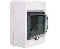 Elektro Plast Nasielsk 2304-11 Moduliniai skirstomieji įrenginiai 1x4 paviršinis IP30 MINI S-4 su dūmų gaubtu (N+PE) 2304-11