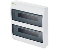 Elektro Plast Nasielsk 2407-01 Elegantiškas modulinis skirstomasis skydas 2x18 ant paviršiaus montuojamas IP40 2/36 N+PE 2407-01