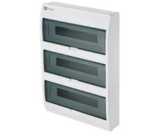 Elektro Plast Nasielsk 2408-01 Elegantiškas 3x18 paviršinis IP40 3/54 N+PE modulinis skirstomasis įrenginys 2408-01