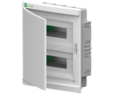 Elektro Plast Nasielsk 2435-00 Elegantiškas modulinis skirstomasis įrenginys 2x12, įleidžiamas IP40 PE+N, baltos durys 2435-00